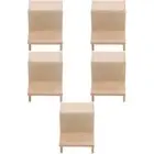 5 PCS Mini Microwave Dollhouse Furniture Miniature Tables and Chairs
