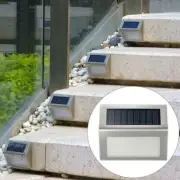LED Solar Power Stair Deck Light Outdoor Garden Pathway Step Decking Wall Lamp