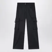 [Givenchy] Black cargo pants in cotton blend 12+ Y Black