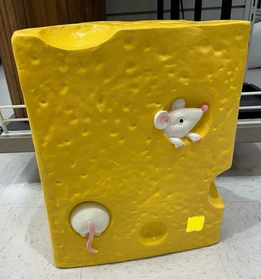 Viral TikTok Cheese With White Mouse Stool/Side Table