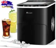 Ice Maker, 12kg, Countertop, Portable, Black, Commercial, Home Bar