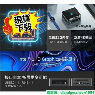 【可開發票】全新12代酷睿N100迷你主機 win11辦公家用游戲微型臺式mini小電腦