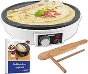 30.5cm Electric Pancake & Crepe Maker by StarBlue with FREE Recipes e-book and Wooden Spatula - AC 220-240V 50/60Hz 1000W, UK Plug, Australia Adapter Included