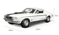 在飛比找Yahoo!奇摩拍賣優惠-1968福特 Ford mustang 白色 FF66311