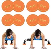 iQinQi Exercise Gliding Discs 2 Pcs Core Sliders Use on Hardwood Floors Abdominal Total Body Workout Equipment for Gym, Home, Travel