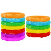 Fidget Pop Tube Pip Sensory Stress Game Relief Toys Kids Tools Adults Chain