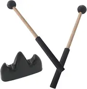 ibasenice 1set Durable Tongue Drum Mallet with Bracket Classic Drumsticks for Beginners High-grade Percussion Accessories for Practice and Performance