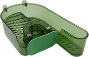 Chinflly Sponge Holder Over Faucet Kitchen Sink,Sponge Holder for Kitchen Bathroom Faucet Laundry Sink Holder Detachable Faucet Rack for Soap, Shampoo, Shower Caddy Shelf