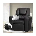 NEW Kids Play Kids Recliner Chair Black PU Leather Sofa