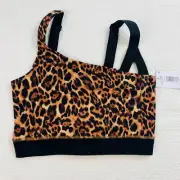 Natori Josie Womens Small Sports Bra Solstice Asymmetrical Cropped Cami Top $52