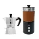 IKUK 分離式電動奶泡機 840ml+BIALETTI 摩卡壺組合 / 大容量 立體拉花 OK