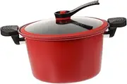 Alipis 6l Large Capacity Gas Induction Cooker Pressure Cooker Non-Stick Pot Safe Easy to Clean