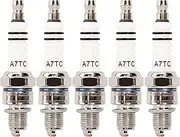 5pcs Spark Plug A7TC Compatible with GY6 50cc-70cc 90cc 110cc 125cc 150cc ATV Scooter Pit Dirt Mini Bike Moped Go Kart Quad Chinese C7HA CR5HSA C6HSA CR6HS CR7HSA U16FS U20FS-U PZ7HS Z9Y UR3AS