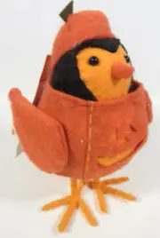 2017 Aldi Target Hyde & Eek Halloween Bird Orange Pumpkin Featherly Friends NWT