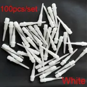 100Pcs 27mm 2BA Size Replacement Set High Quality Plastic Electronic Dart Soft Tips Spots Needle white