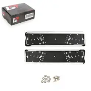 2x License Plate Holder Car Number Plate Mount Chrom-Farben for Alfa Romeo
