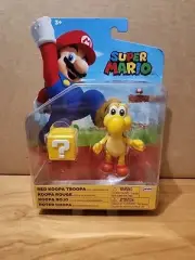 Jakks Nintendo Super Mario Red Koopa Troopa W/Question Block New In Packaging