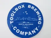 BEER Collectible STICKER ~*~ TOOLBOX Brewing Co ~ San Diego, CALIFORNIA Brewery