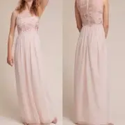 BHLDN BALDWIN DRESS- SIZE 10 In Pink Color