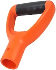 MYCENSE Spade D Grip Handle Replacement for Digging Raking Tool Spare Parts, Practical Snow Spade Top Handle Garden Accessories, Orange Black