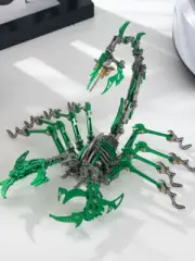Green Scorpion 3D Metal Puzzle Assembly Buiding Model Educational Jigsaw DIY Toy