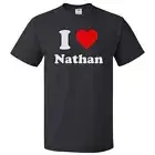 I Love Nathan T shirt I Heart Nathan Tee