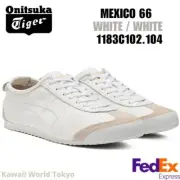 Onitsuka Tiger MEXICO 66 WHITE / WHITE 1183C102 104 UNISEX 2024 Japan F/S