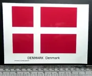 Transfer Of Toboggan Flag Denmark (113 X 82 MM)