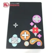 Louis Vuitton Caie Clemence Flower Design Stationery Memo Pad Epi Notebook Black