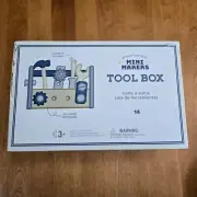 POTTERY BARN KIDS MINI MAKERS TOOL BOX ~ TOOL SET FOR TINY HANDS