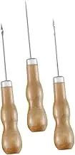 DOITOOL 3Pcs Stitching Awls Wooden Handle Scratch Awls for DIY Sewing for Craft Pinpointing and Punching Tools Durable and Easy to Use