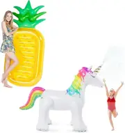 Giant 76" Pineapple Pool Party Float Raft Summer Beach Swimming Pool Inflatable