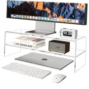 X-cosrack Acrylic Monitor Stand Riser,Clear Monitor Riser for Desk,Computer