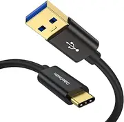 CableCreation USB C to USB A Cable 5FT, Type C to USB 3.1 USB 3.2 Gen2 10Gbps USB A to C Data Cable, Android Auto Cord 3A for USB-C External SSD MacBook Pro iPad, Galaxy S24/S23+, iPhone 16/15, 1.5m