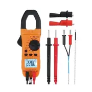 CAMWAY Portable Clamp Meter Digital 6000 Counts AC/DC Current TRMS AMP OHM