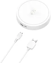 Portable Magnetic Charging Cradle + Charger Cable intended for Ultimate Ears Boom 3, Megaboom 3, Blast, Megablast - USB Charger Station Dock Cable - Bluetooth Speaker Accessories (White)