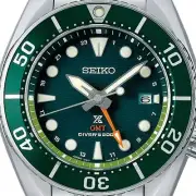 Seiko Prospex SBPK001 GMT Green Dial Scuba Diver 200m Sapphire Solar Men Watch
