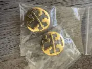 Tory Burch 2pc Replacement Metal Button Cut Out T-Logo Gold-Tone 1/2”