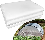 LSGCQ 6 mil Greenhouse Plastic Film Sheeting Cover 8 x 26 Ft UV Resistant Clear Polyethylene Film Green House Hoop Farm Plastic Cover for Gardening, Farming, Agriculture