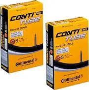 Continental Race 28 700x20-25c Bicycle Inner Tubes - 42mm Long Presta Valve - 2 Pack