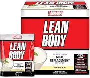 Labrada Nutrition Lean Body Hi Protein Meal Replacement Shake, Vanilla, 42 Count