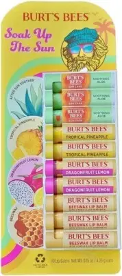 BURT’S BEES SOAK UP THE SUN LIP BALM SET 10 BALMS