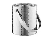 Maxwell & Williams Cocktail & Co Lexington Hammered Ice Bucket 1.5L Silver Gi...