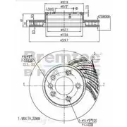 Bremtec Euro-Line GeoZinc Coated Brake Rotor - BDR16100LEL