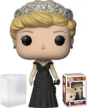 Funko Pop Royals: The Royal Family - Diana Princess of Wales Vinyl Figure (Bundled with Pop Box Protector Case)