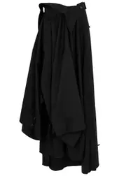 A.W.A.K.E Mode Deconstructed Panelled Stretch-wool Trousers - Black - 16 16