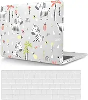 Compatible with MacBook Pro 14 inch Case with Touch ID 2021/2023 Release Model M1 A2442/A2779 M2 Pro/Max Chip, Plastic Protective Matt Hard Shell Case Cover & Keyboard Cover, Cute Zebra