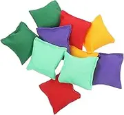 Yardwe 10Pcs Nylon Bean Bags Outdoor Toss Game Supplies for Family Fun Beanbags for Strength and Coordination for Parties and Picnics