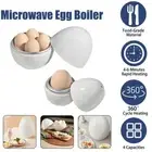 1/4 Eggs Microwave Egg Boiler Cooker Pod Detaches Shell Cook Tool Steamer X9O7