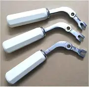 3 in 1 Set White Hand Shack Handles of Ice Cream Maker Soft Serve Machine Spare Part Accessories